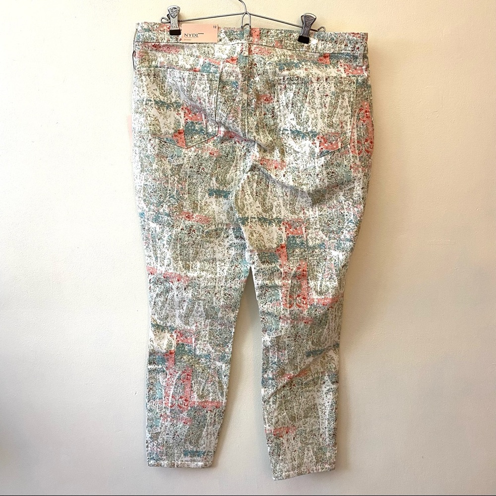 NYDJ Ami Skinny cropped jeans in Canyon Clay Paisley size 12 - Picture 10 of 11
